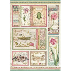 ΡΙΖΟΧΑΡΤΟ DECOUPAGE Α4 Botanic Cards DFSA4360