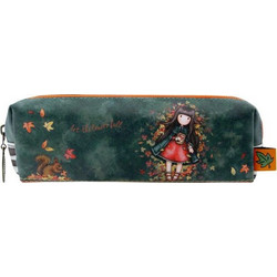 Santoro Gorjuss Autumn Leaves Κασετίνα Βαρελάκι Πράσινη 893GJ04