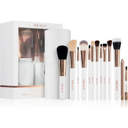 Zoe Ayla Makeup Brush Set 12 Piece σετ με πινέλα με θήκη