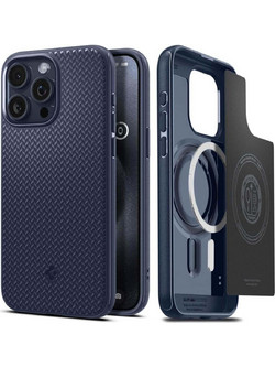 Spigen Mag Armor MagSafe Back Cover Navy Blue (iPhone 15 Pro Max)