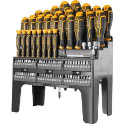 Ingco HKSD10028 Σετ Κατσαβίδια και Μύτες 100τμχ