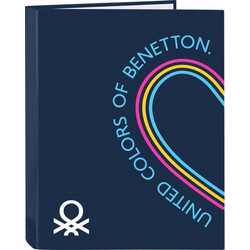 Φάκελος δακτυλίου Benetton Love Ναυτικό Μπλε A4 (26.5 x 33 x 4 cm)