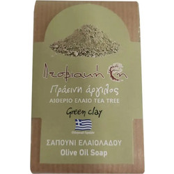 Λεσβιακή Γη Green Clay & Tea Tree Χειροποίητο Σαπούνι 100gr