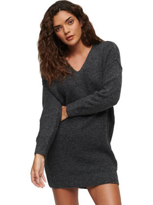 Superdry Mini Καθημερινό Φόρεμα Ανθρακί W8011583A-1EC