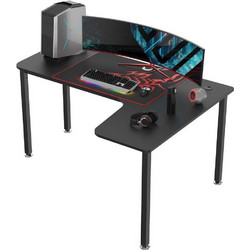 Eureka Γωνιακό Gaming Γραφείο Ξύλινο 155.4x110x76.2cm ERK-CD-L01R-60B-V4