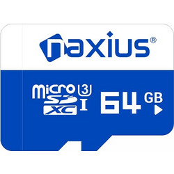 Naxius microSDXC 64GB Class 10 U3 UHS-I