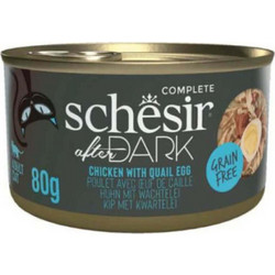 Schesir After Dark Adult Grain Free with Chicken & Quail Egg 80gr