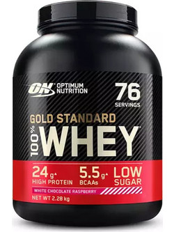 Optimum Nutrition Gold Standard 100% Whey White Chocolate Raspberry Πρωτεΐνη Ορού Γάλακτος Γράμμωσης 2.27kg