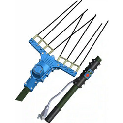 Spacesonic Atrax Electric 4 Ελαιοραβδιστικό Μπαταρίας Χτένα 12V με Επεκτάσιμο Κοντάρι 3.3m 2.2kg