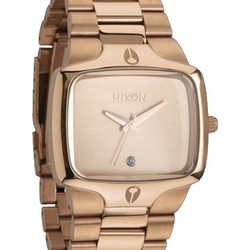 Nixon Player Ανδρικό Ρολόι με Ροζ Χρυσό Μεταλλικό Μπρασελέ A140-897