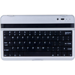 Δερμάτινη Θήκη Bluetoth με Πληκτρολόγιο για το Asus Google Nexus 7 Μαύρη και Ασημί (ΟΕΜ)