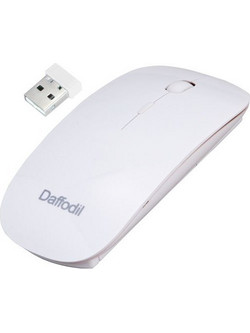 Daffodil WMS500 Ασύρματο Ποντίκι White