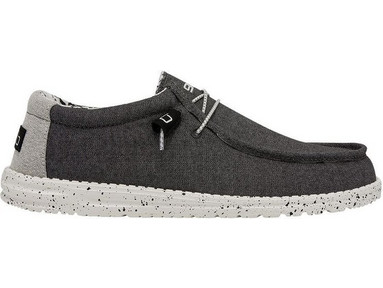 HEY DUDE 110384724 WALLY STRETCH OPAL BLACK MEN SHOES
