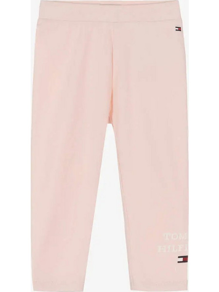 TOMMY HILFIGER BABY TH LOGO LEGGINGS WHIMSY PINK KN0KN01747-TJQ