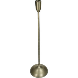ZAROS Κηροπήγιο αλουμινίου μπρονζέ λεπτό 11.5x43cm XET-8676