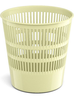 Latticed wastebasket ErichKrause(R) Pastel, 12l, yellow