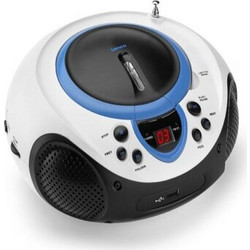 Lenco SCD-37 Φορητό Ράδιο CD Player με USB Άσπρο Γαλάζιο