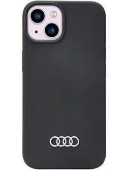 Audi Silicone Case iPhone 14 6.1" black/black hardcase AU-LSRIP14-Q3/D1-BK