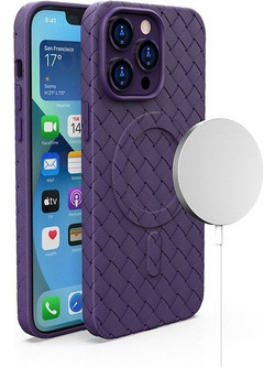 MagSafe Woven Case for iPhone 15 Pro - purple