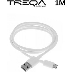 Καλώδιο 1m USB σε Micro USB Treqa CA-1011 Λευκό