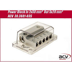 Διακλαδωτήρας Power Block In 2x50 mm Out 5x20 mm Acv (Made in Germany Άριστη ποιότητα )