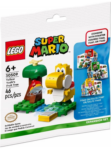 Lego Super Mario Yellow Yoshi's Fruit Polybag Tree για 6+ Ετών 30509