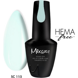 Mixcoco Soak-Off Led Uv Color Coat SC-115 Ημιμόνιμο Βερνίκι Νυχιών 15ml