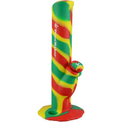 PieceMaker Kermit Rasta Swirl Silicone Bong