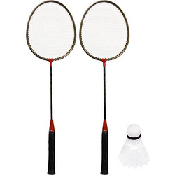 Spokey Badmnset1 σετ ρακέτες badminton 83371-BLACK, RED