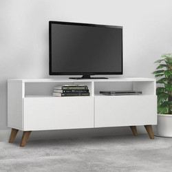 Megapap Έπιπλο Τηλεόρασης Ξύλινο Λευκό Μ120xΠ35xΥ50cm Inci GP028-0029,1