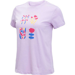 BRILLE Κοντομάνικη Μπλούζα W ART FLOWERS PURPLE γυναίκες