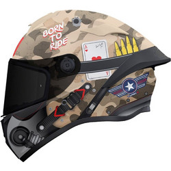 MT Targo S Patton A2 Beige Multicolor Κράνος Μηχανής Full Face 1450gr