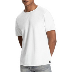 T-SHIRT DSTREZZED MC.QUEEN BASIC TEE SLUB JERSEY WHITE DSTREZZED