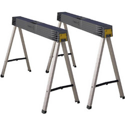 Stanley 1-97-475 Καβαλέτα Εργασίας Πτυσσόμενα Βαρέος Τύπου Σετ 2 Τεμ Gray,Black