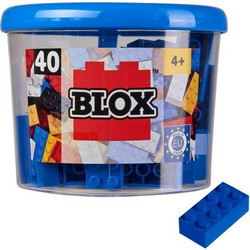 Simba Blox 40Τεμ Μπλέ 8 Pin Bricks In Box (104118881)