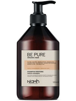 Niamh Be Pure Restore Σαμπουάν για Επανόρθωση για Ταλαιπωρημένα Μαλλιά 500ml