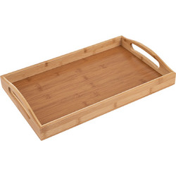 ΔΙΣΚΟΣ ΣΕΡΒΙΡΙΣΜΑΤΟΣ BAMBOO ESSENTIALS ΜΕ ΛΑΒΕΣ ΜΕΤΑΦΟΡΑΣ 44x29,5x5,5cm ESTIA 01-12953