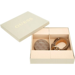 GUESS ΣΕΤ ΔΩΡΟΥ ΖΩΝΗΣ-ΜΠΡΕΛΟΚ ΓΥΝΑΙΚΕΙΟ GFBOXWP4101-LTL (LTL/LATTE LOGO)