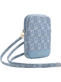 Guess Τσάντα GUWBZPGCSPGB μπλέ/blue Zip GCube Bottom Stripe