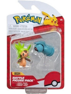 Jazwares Pokemon Battle Figure Pack Chespin & Beldum JW095007-W16-5