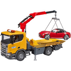 Bruder Scania Super 560R Φορτηγό Οδικής Βοήθειας με Αυτοκίνητο BR003552