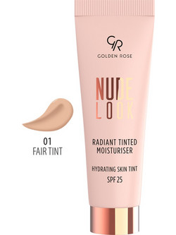Golden Rose Nude Look Radiant Tinted Moisturiser 01 Fair Tint Liquid Make Up SPF25 32ml