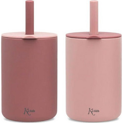 Kiokids Ποτήρια Σιλικόνης Pink 2x180ml 3508
