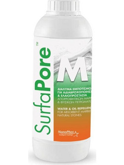 Nanophos SurfaPore M Αδιαβροχοποίηση & Ελαιοπροστασία Μαρμάρου & Φυσικών Πετρωμάτων SPM000EL01 1lt