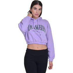 Target Γυναικείο Αθλητικό Crop Top με Κουκούλα Λιλά W24/66800-48