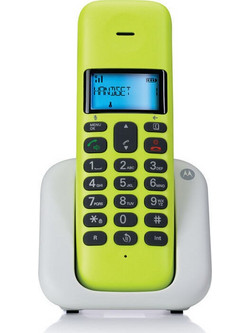 Motorola T301 Ασύρματο Τηλέφωνο με Ανοιχτή Ακρόαση Lime