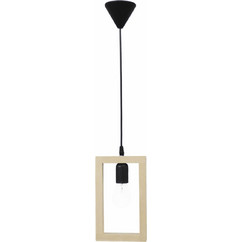 Heronia Lighting Κρεμαστό Φωτιστικό Οροφής Μονόφωτο E27 Μαύρο 31-1259