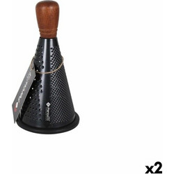 Τρίφτης Percutti Organizer Καφέ Μαύρο Ξύλο Χάλυβας (x2)