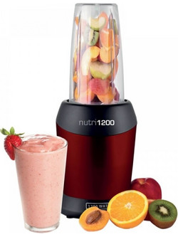 HomeVero Nutri 1200 HV-15721-R Μπλέντερ για Smoothie 800ml 1200W