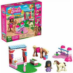 Mattel Mega Blocks Barbie Σετ Φιγούρες - Αξεσουάρ Horse Jumping 73 τεμάχια